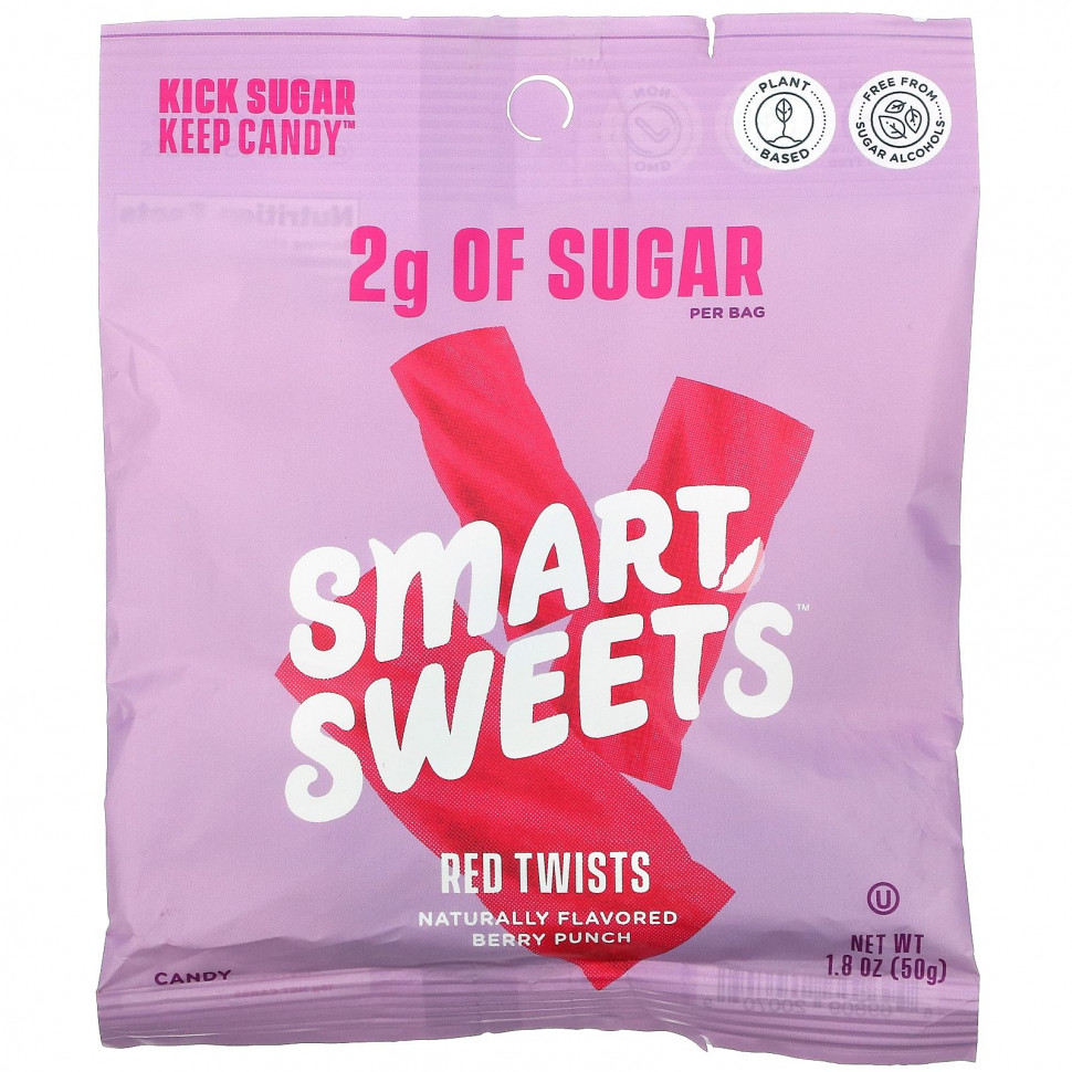   (Iherb) SmartSweets, Red Twists,  , 50  (1,8 ),   720 