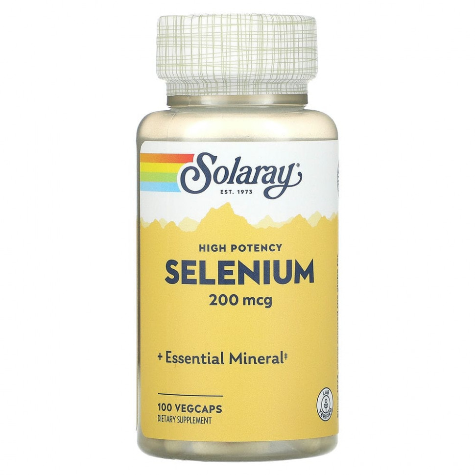 ���� ������ (Iherb) Solaray, �����, 200 ���, 100 �������������� ������, ������ �� 1750 ���