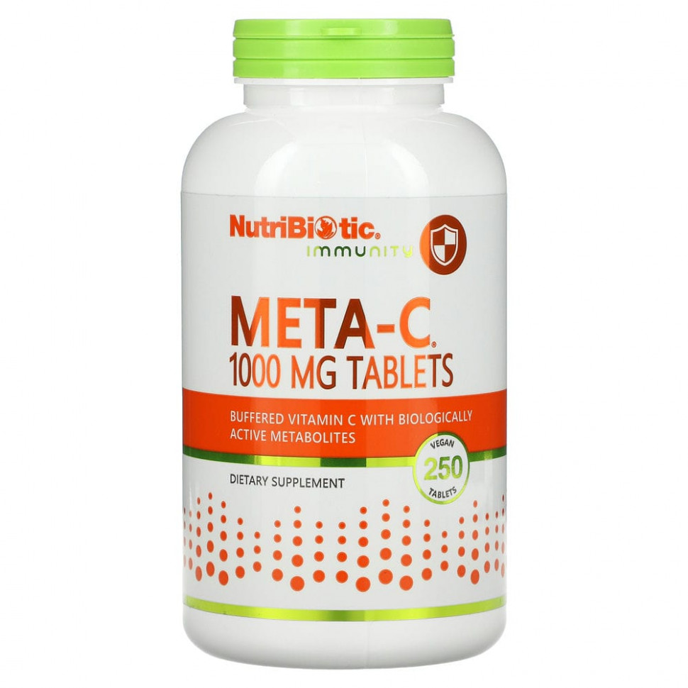 ���� ������ (Iherb) NutriBiotic, Immunity, Meta-C, 1000 ��, 250 �������� ������������� �������������, ������ �� 5520 ���