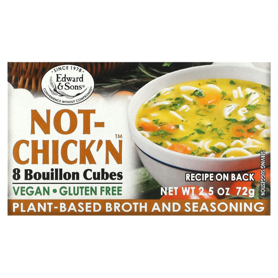 ���� ������ (Iherb) Edward & Sons, Not-Chick'n, ��������� ������, 8 �������, ������ �� 550 ���