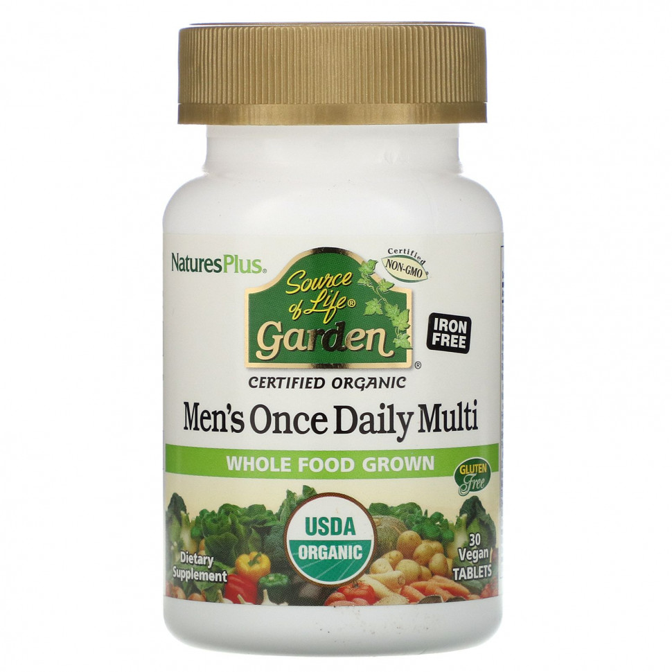 ���� ������ (Iherb) NaturesPlus, Source of Life Garden, �������������� ��� ������ ��� ������ ���� ��� � ����, 30 ��������� ��������, ������ �� 5560 ���