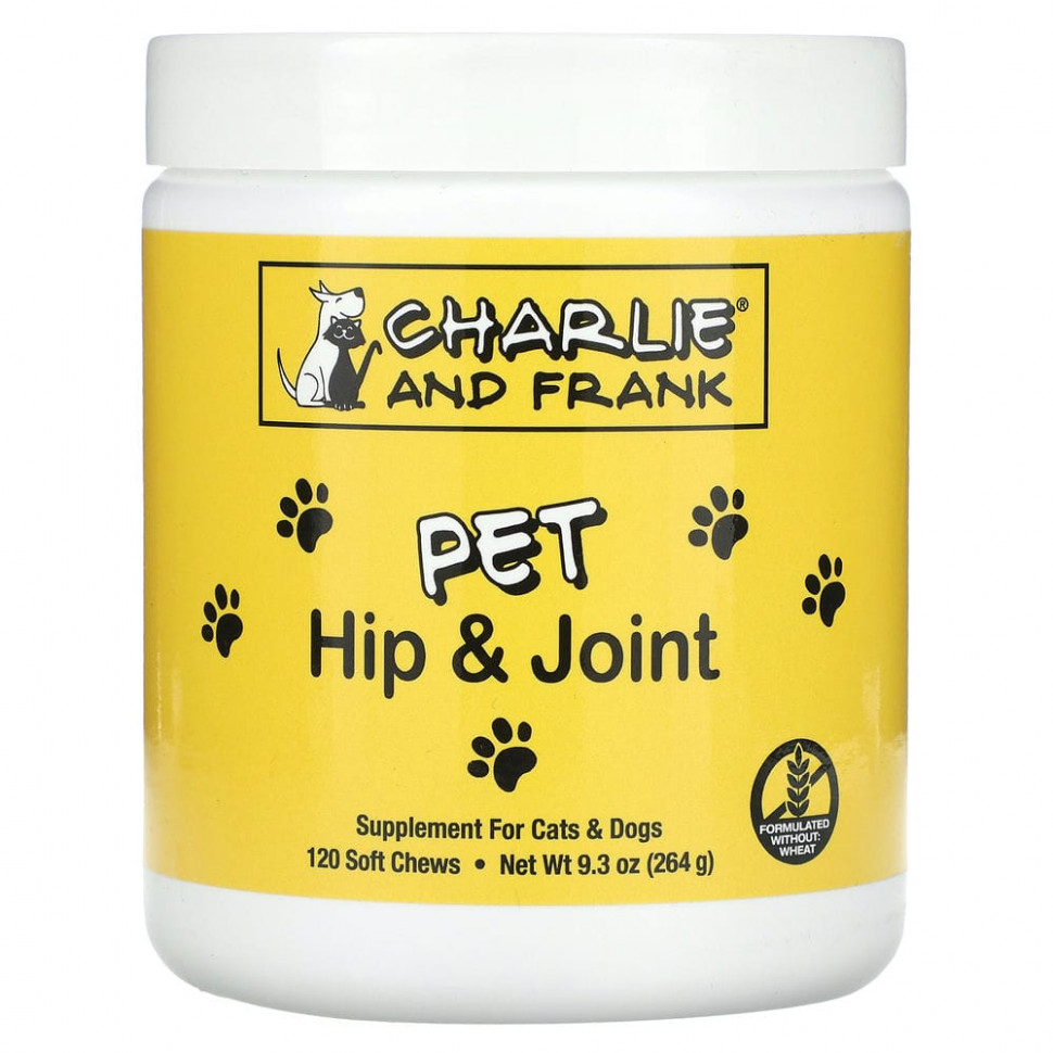   (Iherb) Charlie & Frank, PET Hip Joint,    , 120       -     , -, 