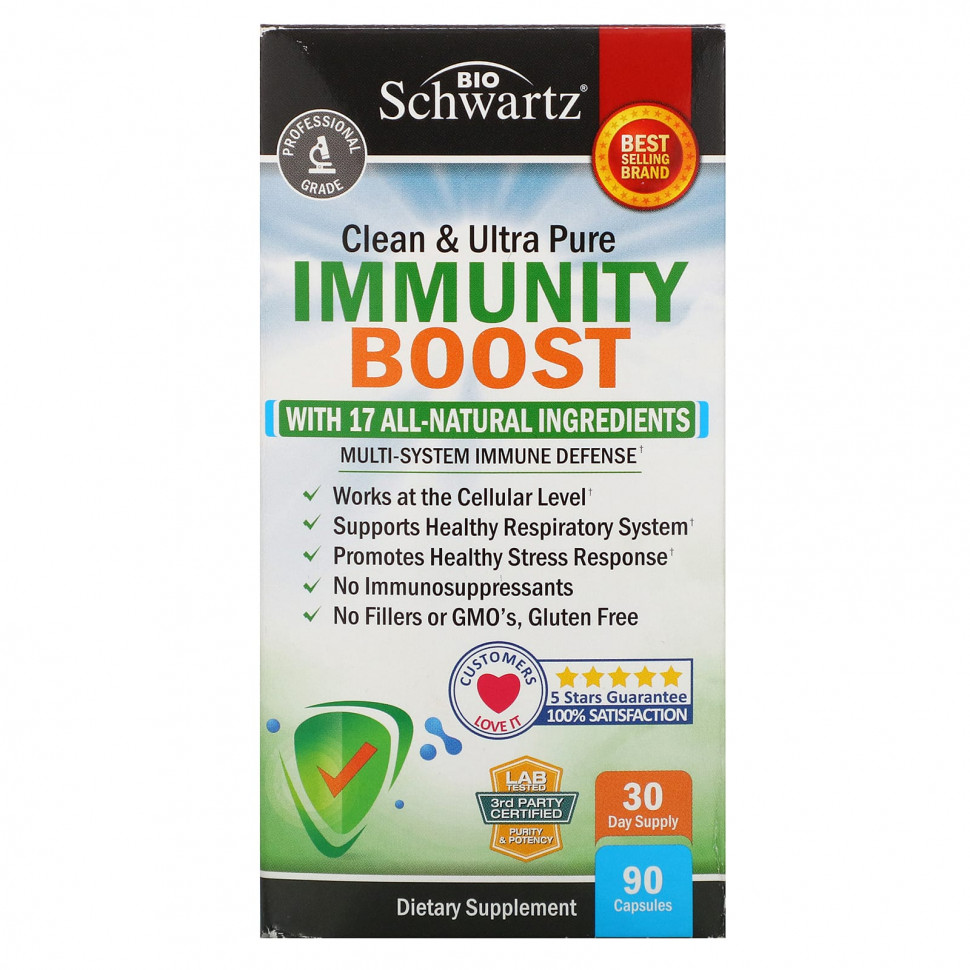   (Iherb) BioSchwartz, Clean & Immunity Boost,  , 90     -     , -, 