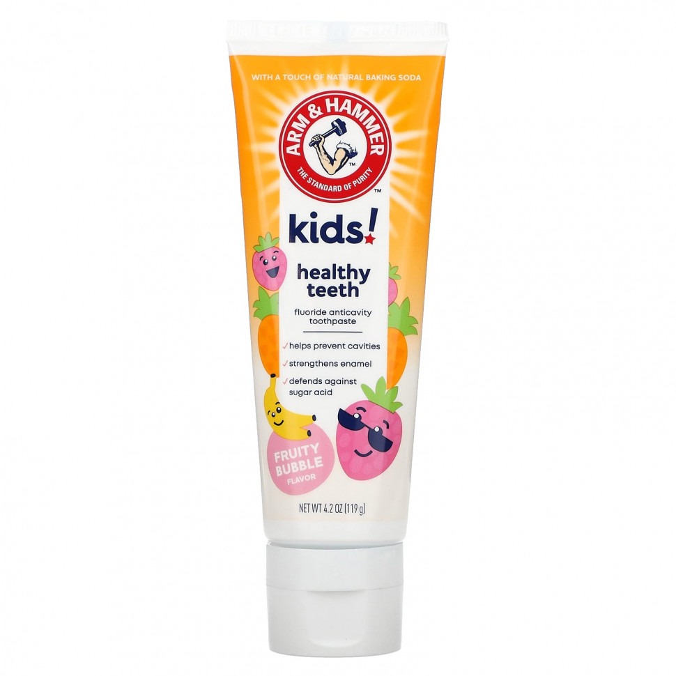 ���� ������ (Iherb) Arm & Hammer, Kids Healthy Teeth, ������ ����� � ������, ������ �������, 2 ���� + ��������� ��������, 119 � (4,2 �����), ������ �� 1130 ���