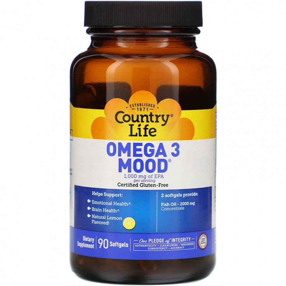   (Iherb) Country Life, Omega 3 Mood,     , 90       -     , -, 