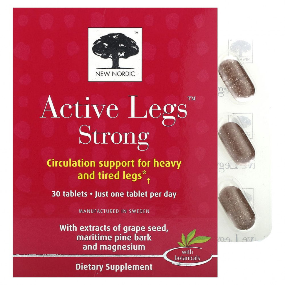   (Iherb) New Nordic US Inc, Active Legs Strong, 30     -     , -, 