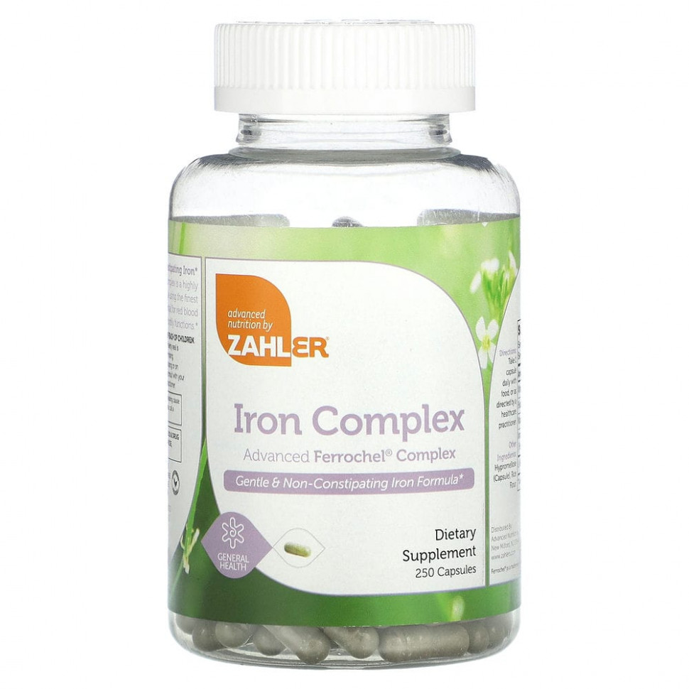 ���� ������ (Iherb) Zahler, Iron Complex, 250 ������, ������ �� 6470 ���