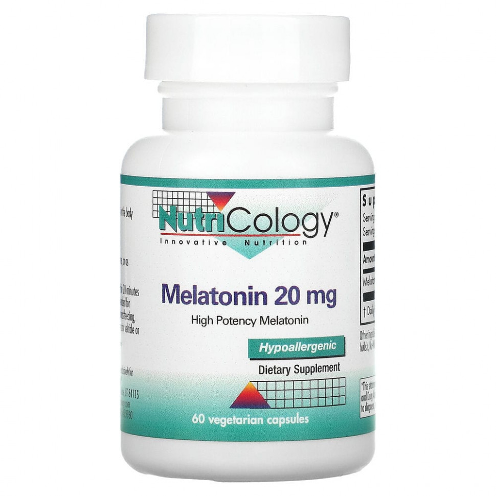 ���� ������ (Iherb) Nutricology, ���������, 20 ��, 60 �������������� ������, ������ �� 7150 ���