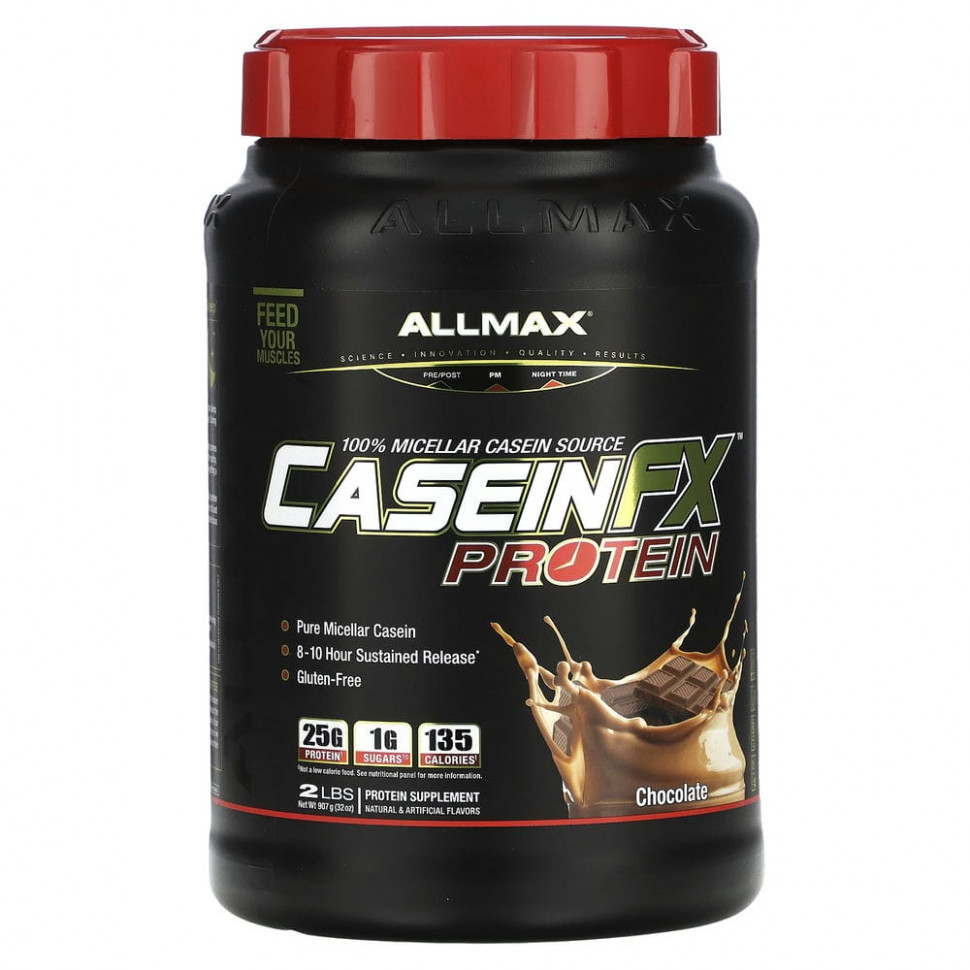 ���� ������ (Iherb) ALLMAX Nutrition, CaseinFX, 100%-��� ���������� ����������� �������, �������, 2 ����� (907 �), ������ �� 7910 ���