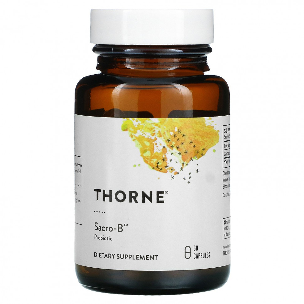 ���� ������ (Iherb) Thorne Research, Sacro-B, ���������, 60 ������, ������ �� 6320 ���