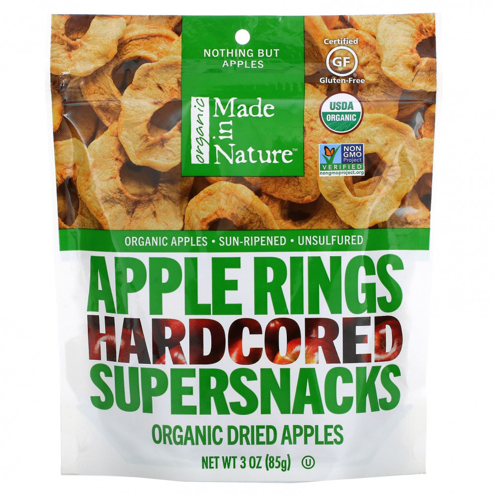   (Iherb) Made in Nature,   , Hardcored Supersnacks, 85     -     , -, 