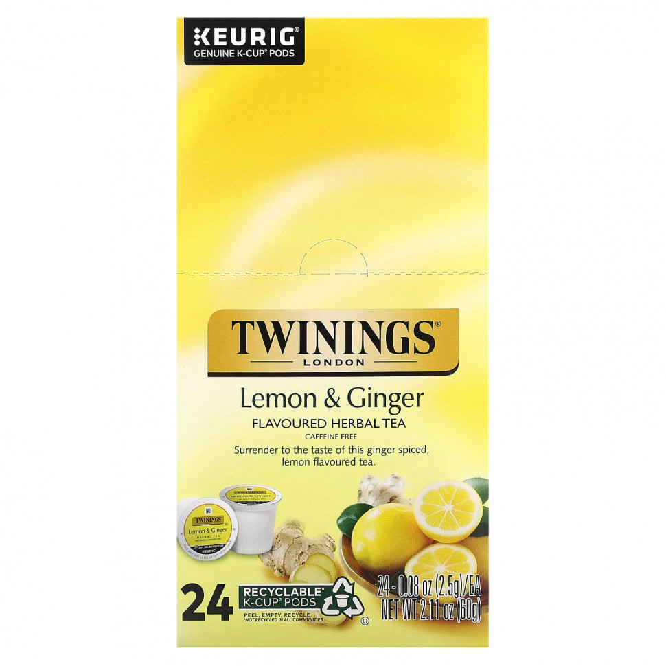 ���� ������ (Iherb) Twinings, �������� ���, ����� � ������, ��� �������, 24 ������� �� 2,5 � (0,08 �����), ������ �� 4150 ���