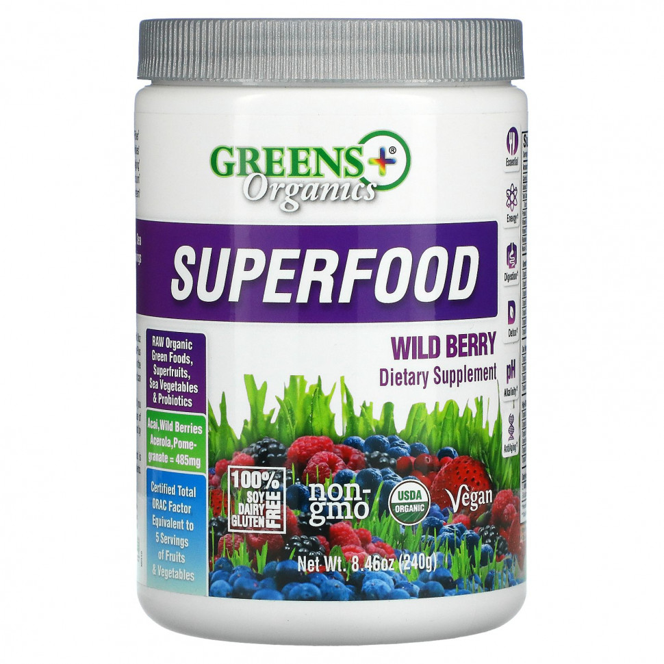 ���� ������ (Iherb) Greens Plus, ������������ ������������, ����� �����, 8.46 ����� (240 �), ������ �� 6530 ���