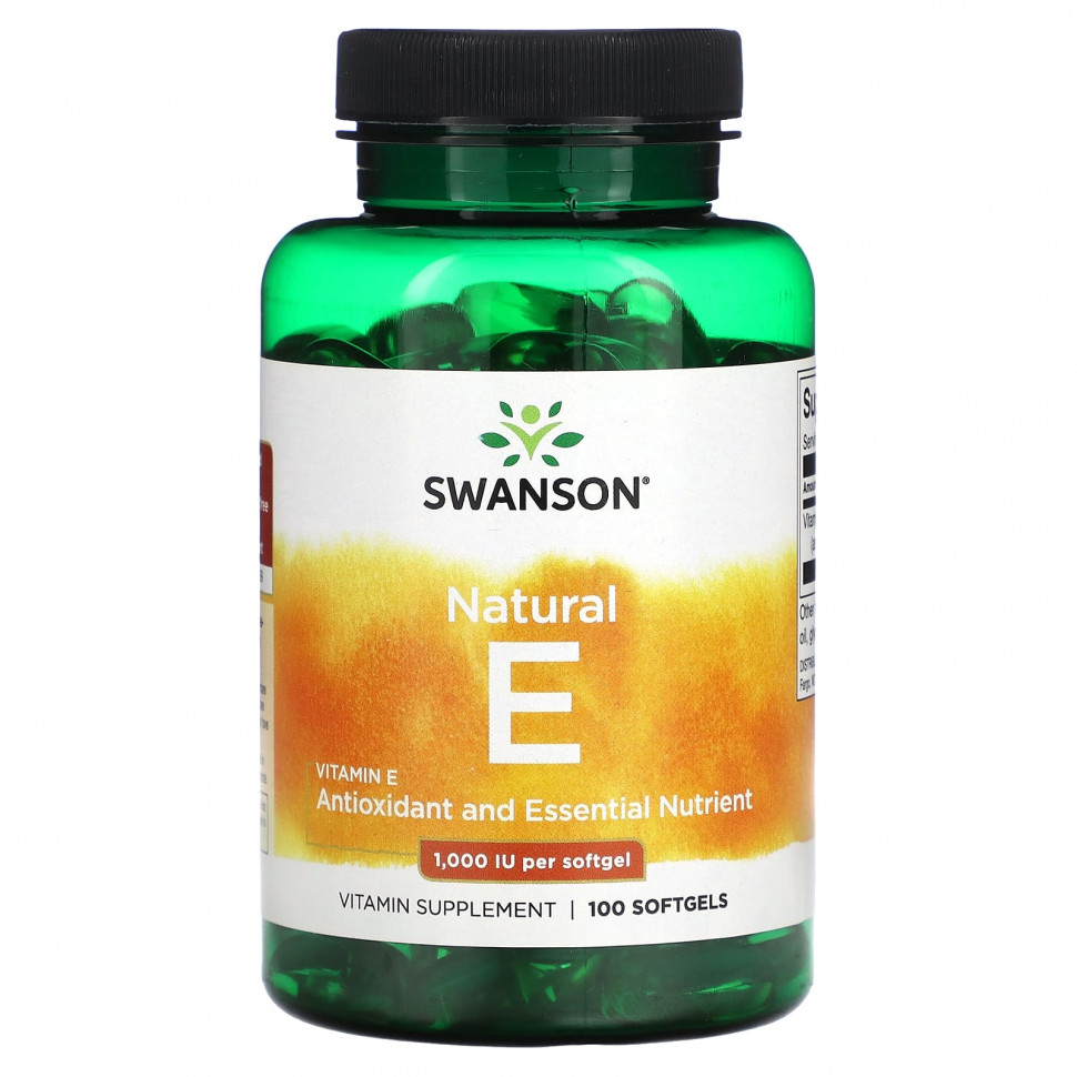���� ������ (Iherb) Swanson, ����������� ������� E, 1000 ��, 100 ������ ��������, ������ �� 3440 ���