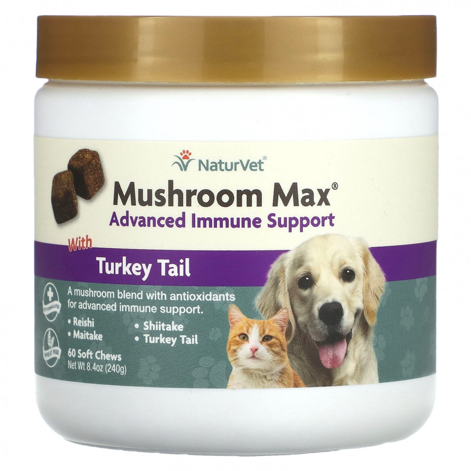   (Iherb) NaturVet, Mushroom Max,      ,    , 60  , 240  (8,4 )    -     , -, 