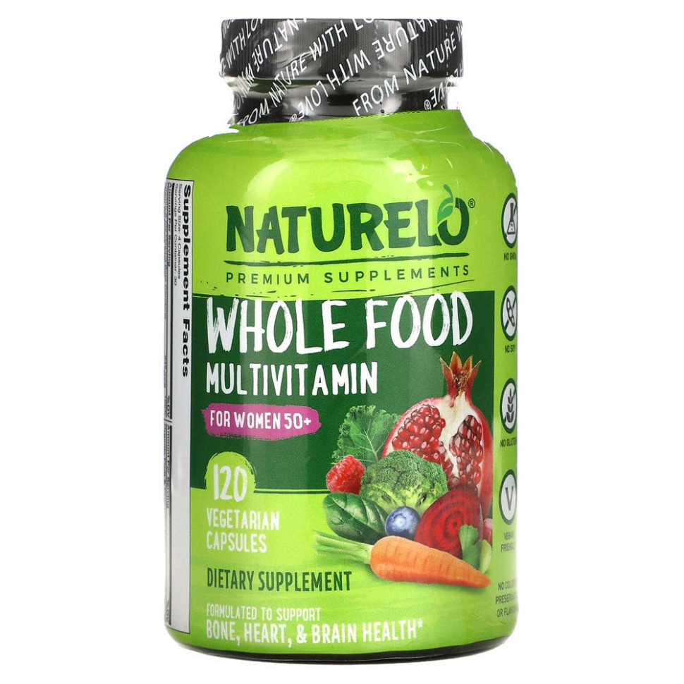 ���� ������ (Iherb) NATURELO, �������������� �� ������� ��������� ��� ������ ������ 50 ���, 120 �������������� ������, ������ �� 9110 ���