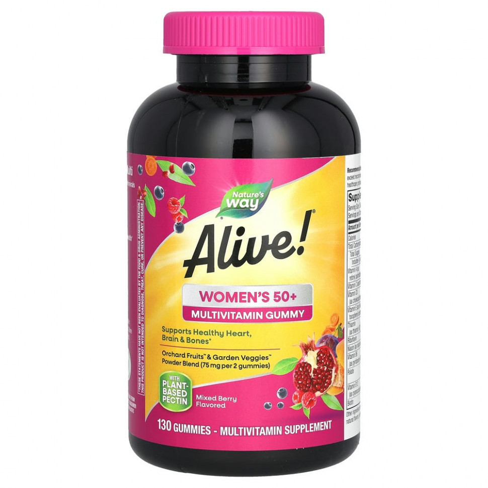 ���� ������ (Iherb) Nature's Way, Alive! �������������� ��� ������ �� 50 ���, ������� ����, 130 ����������� ��������, ������ �� 4840 ���