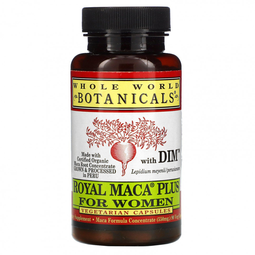   (Iherb) Whole World Botanicals, Royal Maca Plus For Women,    , 550 , 90      -     , -, 