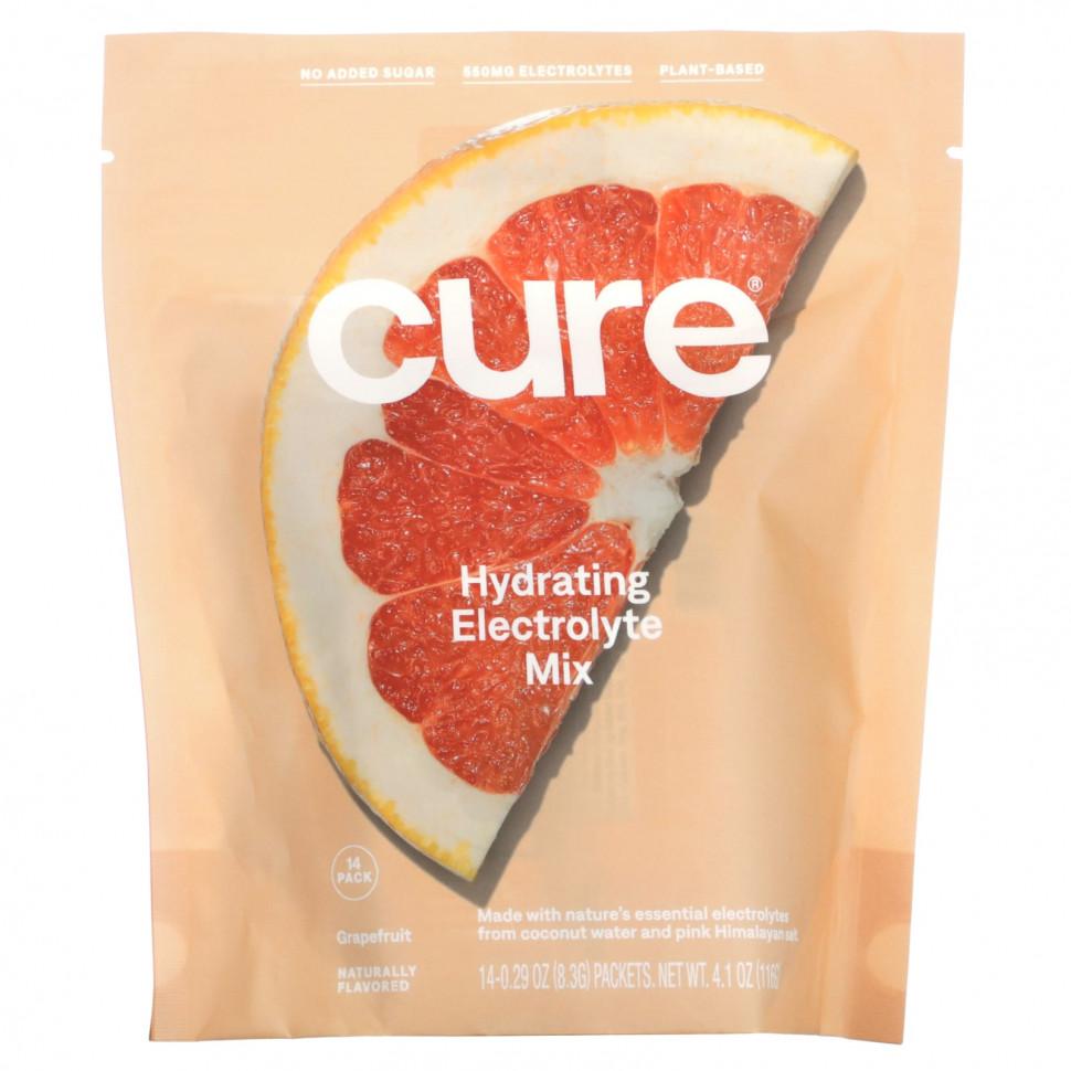 ���� ������ (Iherb) Cure Hydration, ����������� ����� ������������, ���������, 14 ��������� �� 8,3 � (0,29 �����), ������ �� 4670 ���