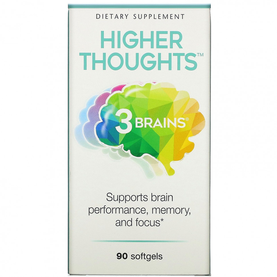   (Iherb) Natural Factors, 3 Brains, Higher Thoughts,     , 90     -     , -, 