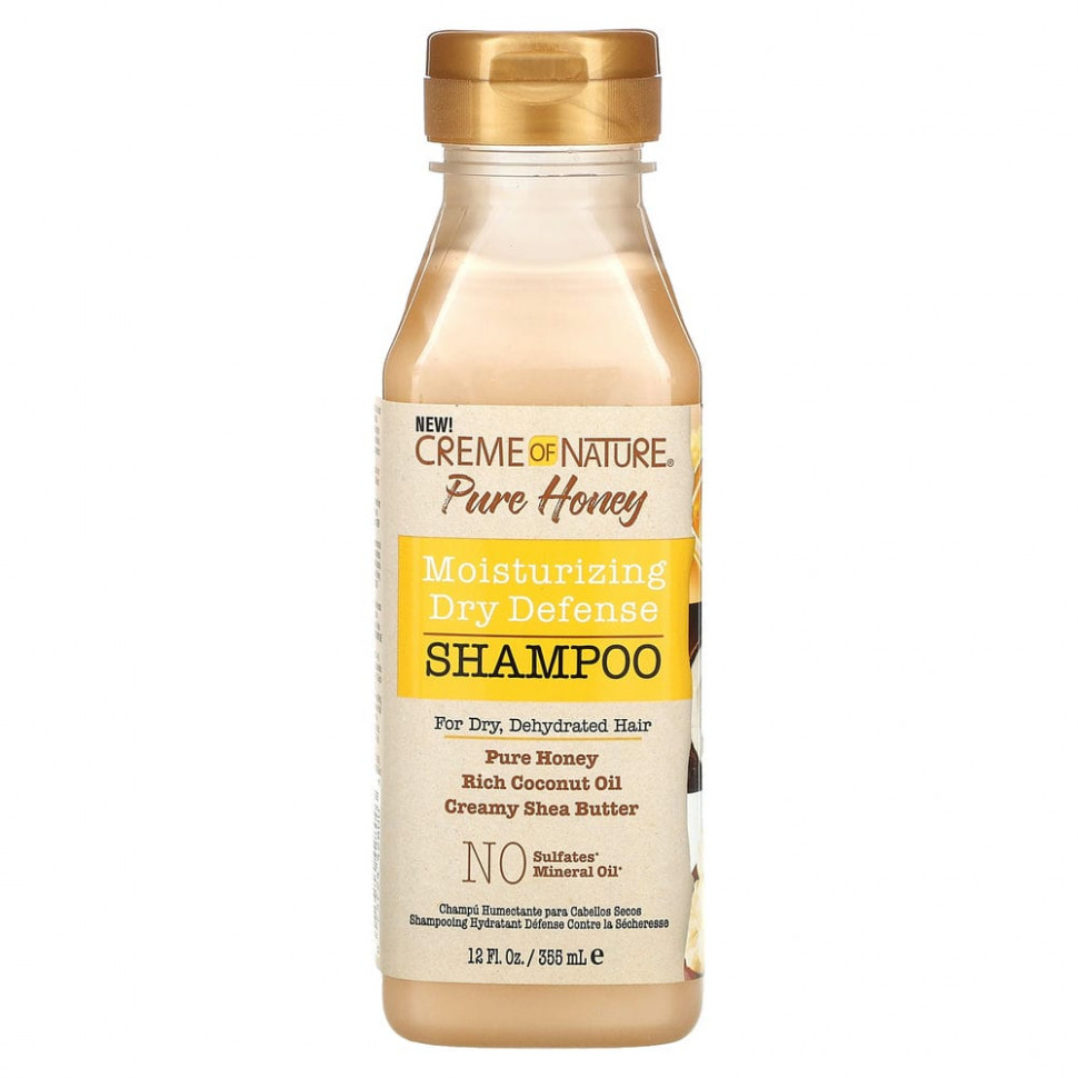   (Iherb) Creme Of Nature, Pure Honey,      ,     , 355  (12 . )    -     , -, 