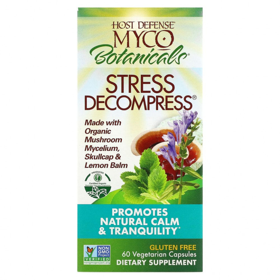   (Iherb) Fungi Perfecti, MycoBotanicals, Stress Decompress, 60      -     , -, 