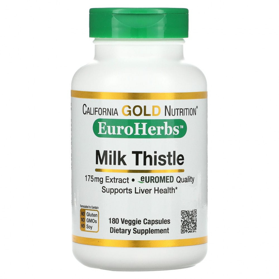 ���� ������ (Iherb) California Gold Nutrition, EuroHerbs, �������� ����������, ����������� ��������, 175 ��, 180 ������������ ������, ������ �� 4260 ���