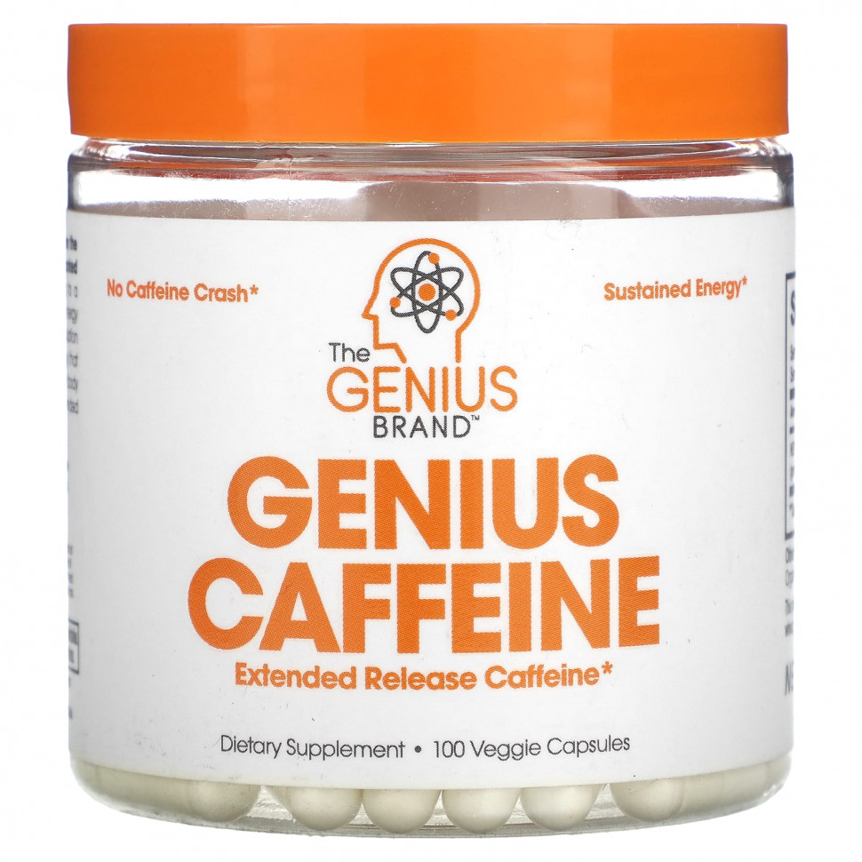 ���� ������ (Iherb) The Genius Brand, Genius Caffeine`` 100 ������������ ������, ������ �� 2930 ���