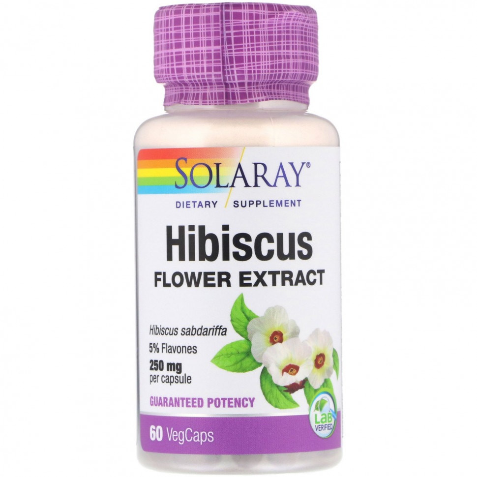 ���� ������ (Iherb) Solaray, �������� ������� ���������, 250 ��, 60 ������������ ������, ������ �� 1640 ���