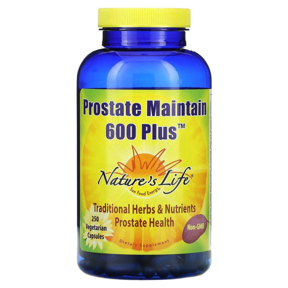   (Iherb) Nature's Life, Prostate Maintain 600 Plus, 250      -     , -, 