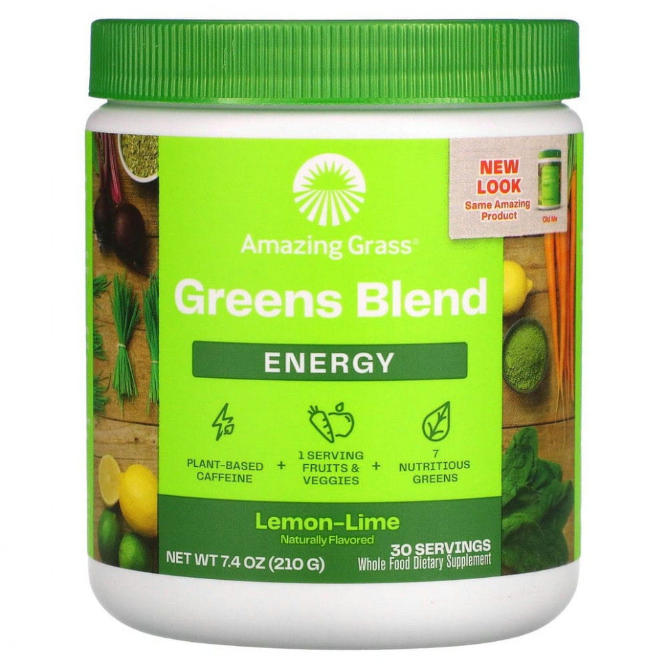 ���� ������ (Iherb) Amazing Grass, ����� ������, ��������� ������ �������, ����� � ����, 210 � (7,4 �����), ������ �� 5780 ���