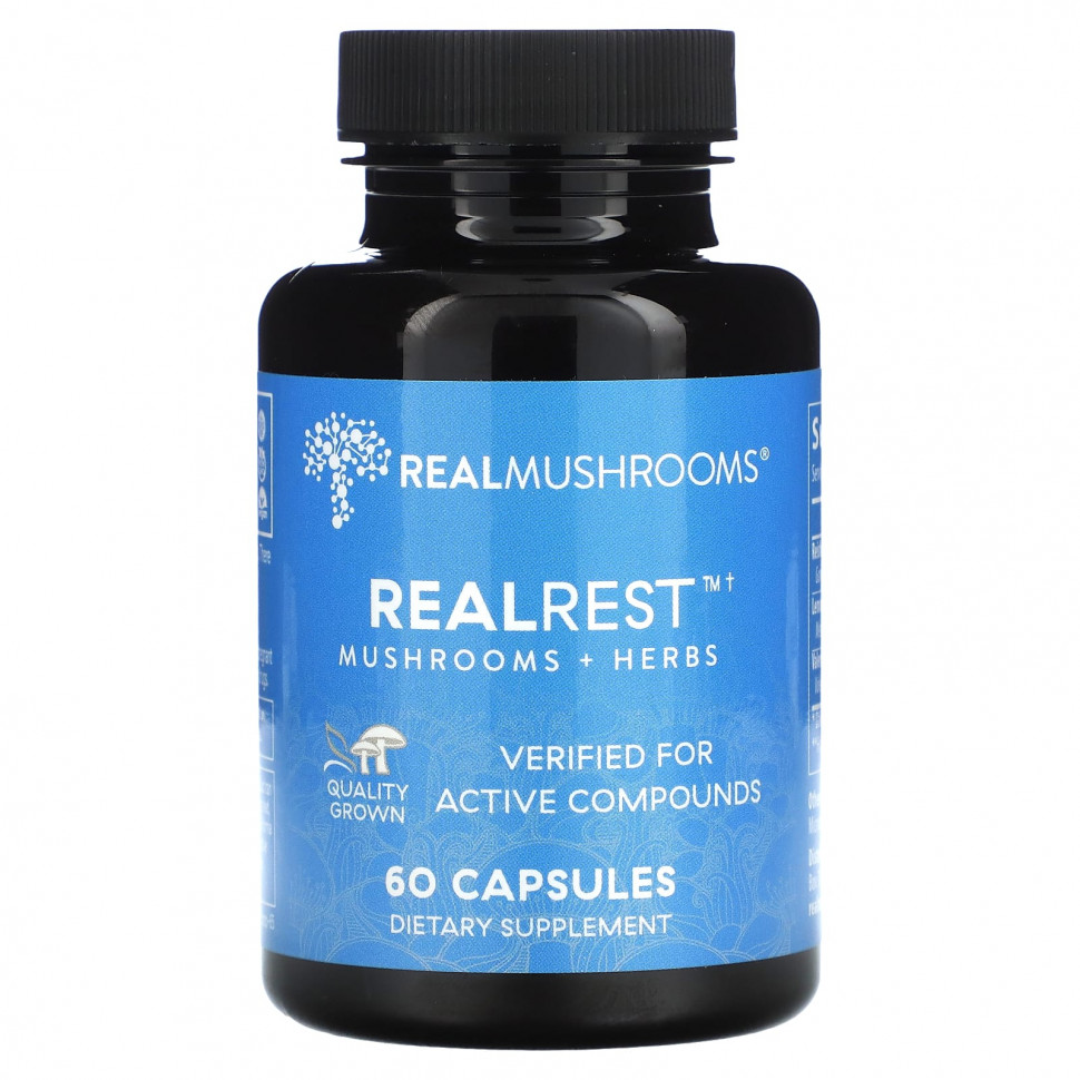   (Iherb) Real Mushrooms, RealRest,   `` 60     -     , -, 