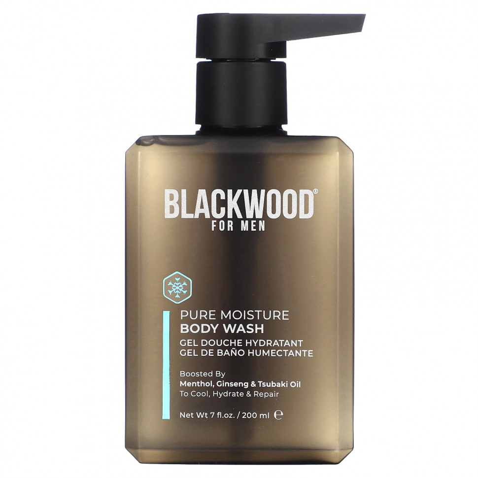   (Iherb) Blackwood For Men,    Pure Moisture, ,    , 200  (7 . )    -     , -, 