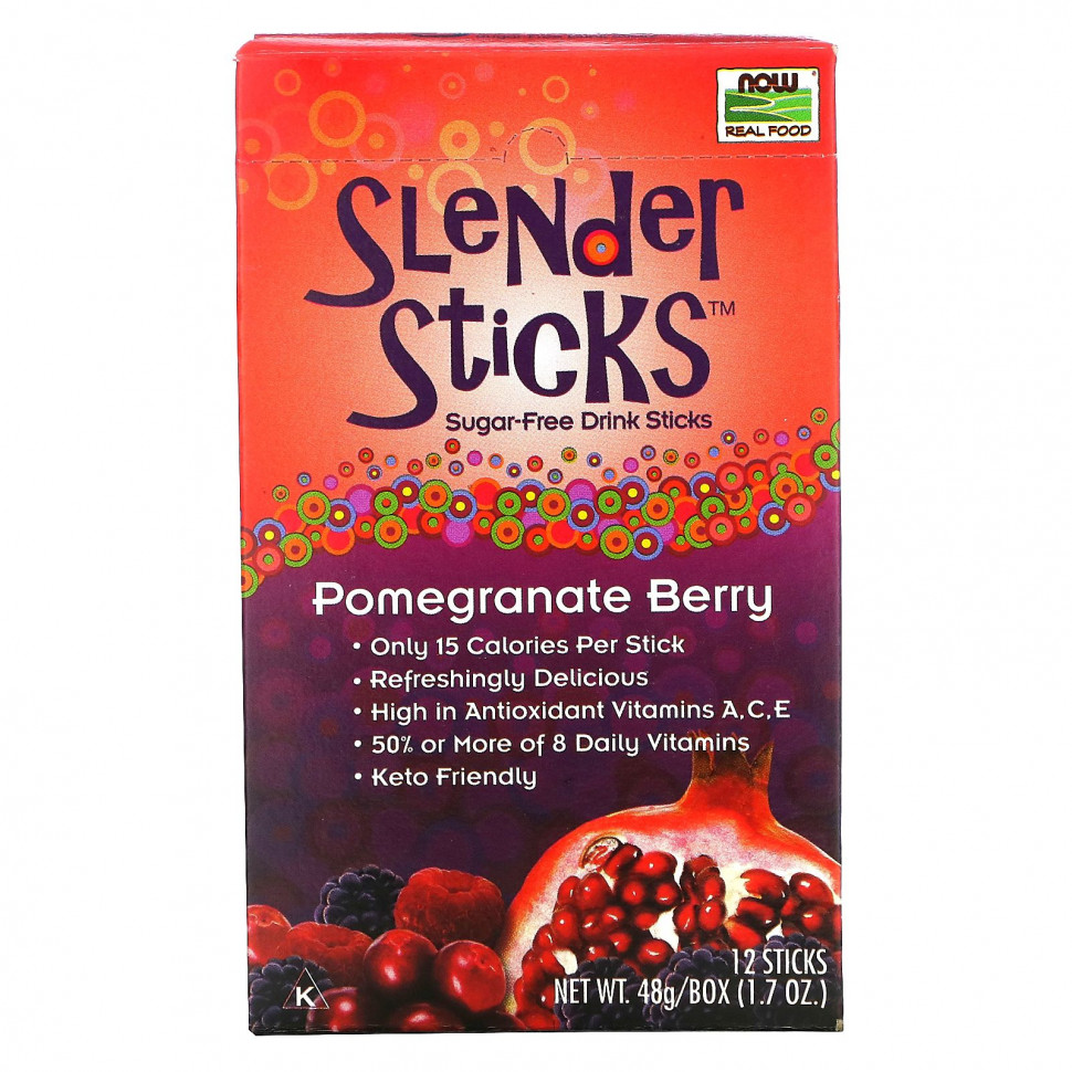   (Iherb) NOW Foods, Real Food, Slender Sticks,     , 12 ,  4  (0,14 )    -     , -, 