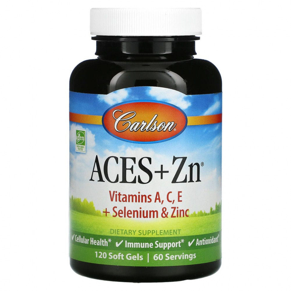   (Iherb) Carlson Labs, Aces + Zn, 120       -     , -, 