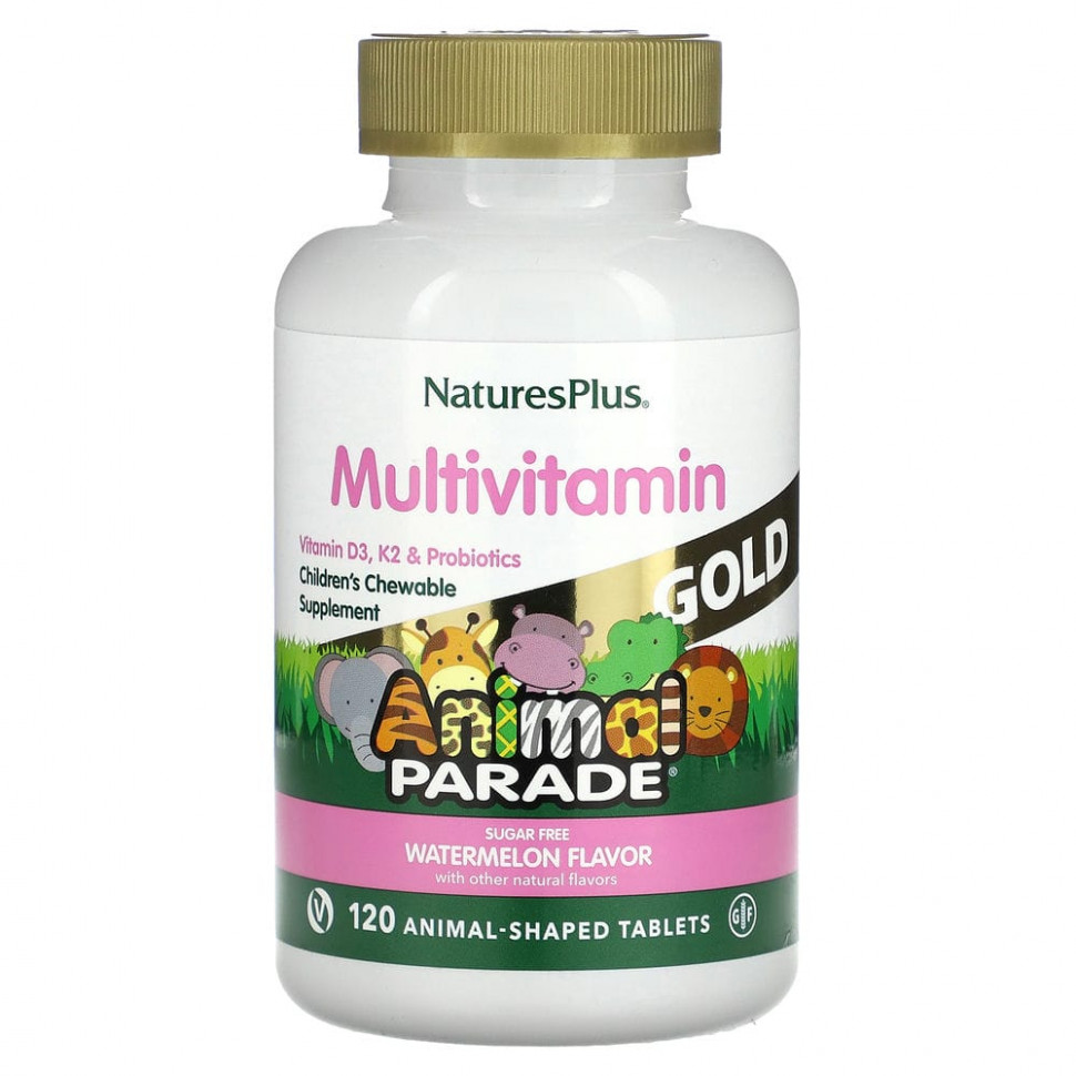   (Iherb) NaturesPlus, Source of Life Animal Parade Gold,       ,   , 120        -     , -, 