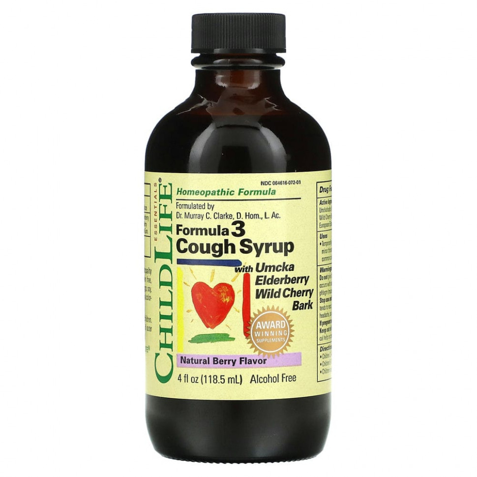 ���� ������ (Iherb) ChildLife, Essentials, ����� �� �����, ������� 3, ��� ������, ����������� ������� ����, 118,5 �� (4 ����. �����), ������ �� 2630 ���