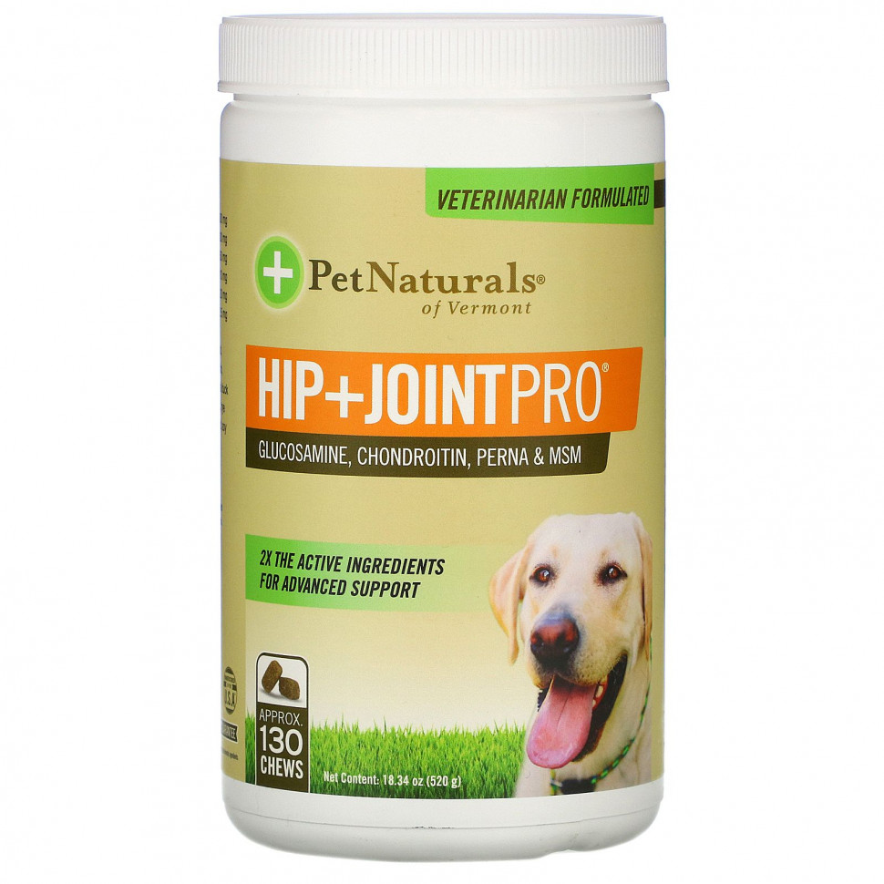   (Iherb) Pet Naturals of Vermont, Hip + Joint Pro,   , 130  , 520  (18,34 )    -     , -, 