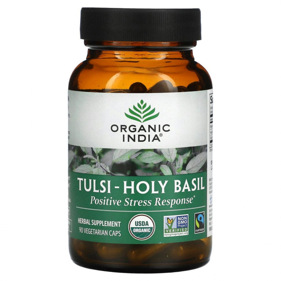 ���� ������ (Iherb) Organic India, ����� � ������� ���������, ������������� ������� �� ������, 90 �������������� ������, ������ �� 4140 ���