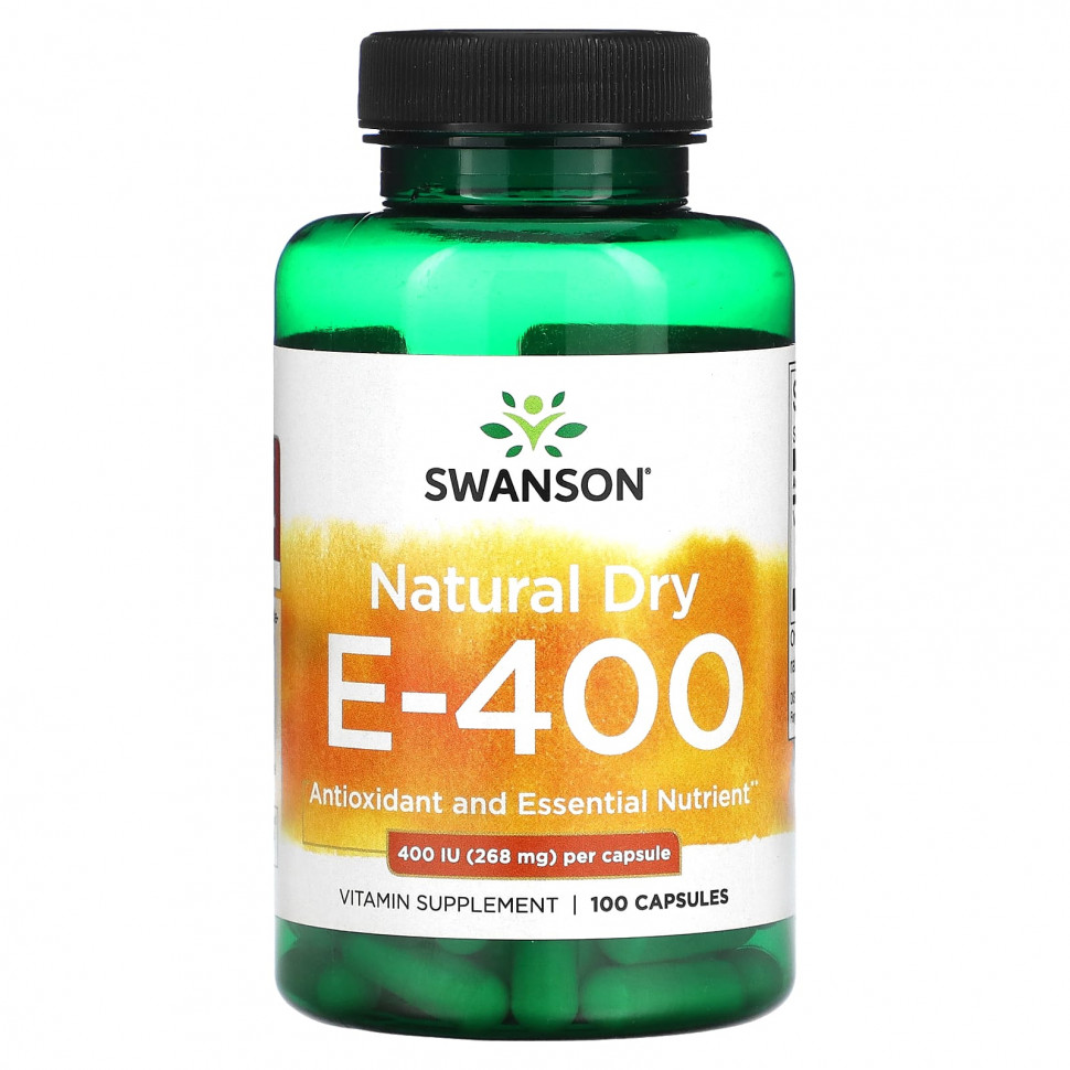   (Iherb) Swanson, Natural Dry E-400, 268  (400 ), 100     -     , -, 