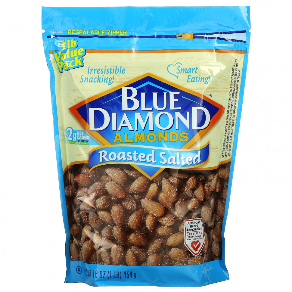 ���� ������ (Iherb) Blue Diamond, �������, ���������� � �����, 454 � (16 �����), ������ �� 2640 ���