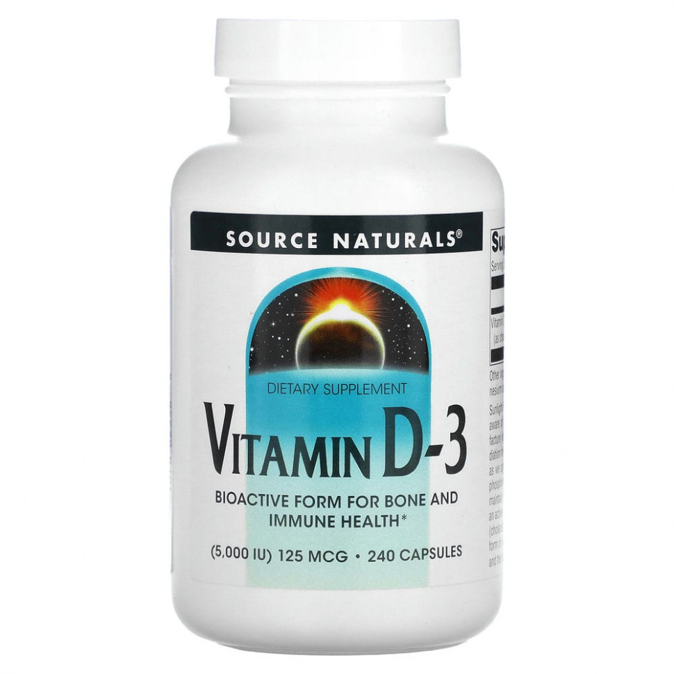   (Iherb) Source Naturals,  D-3, 5000 , 240     -     , -, 