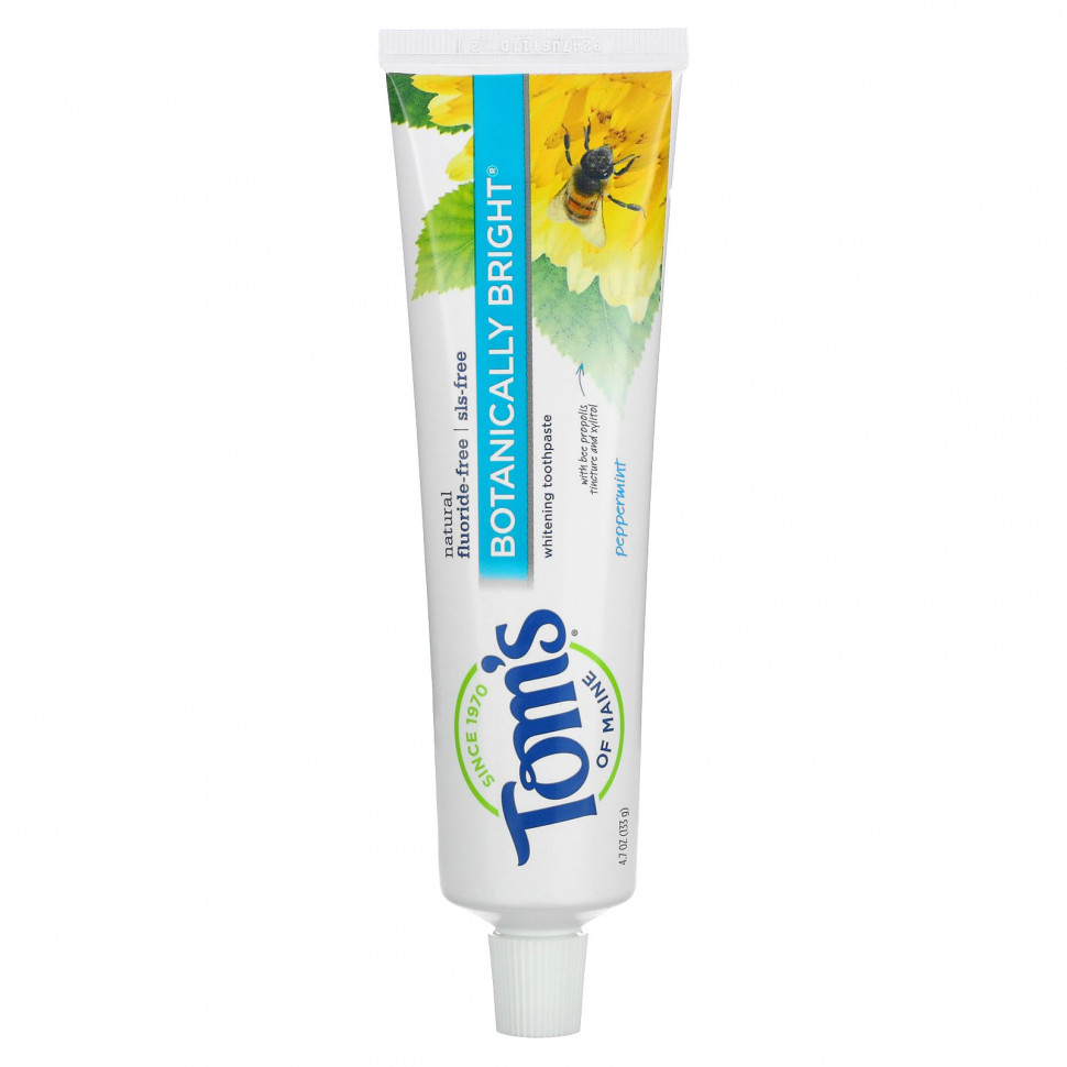   (Iherb) Tom's of Maine, Natural Botanically Bright Whitening Toothpaste,  ,  , 133  (4,7 )    -     , -, 