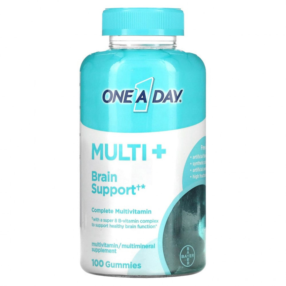   (Iherb) One-A-Day, Multi + Brain Support, 100      -     , -, 