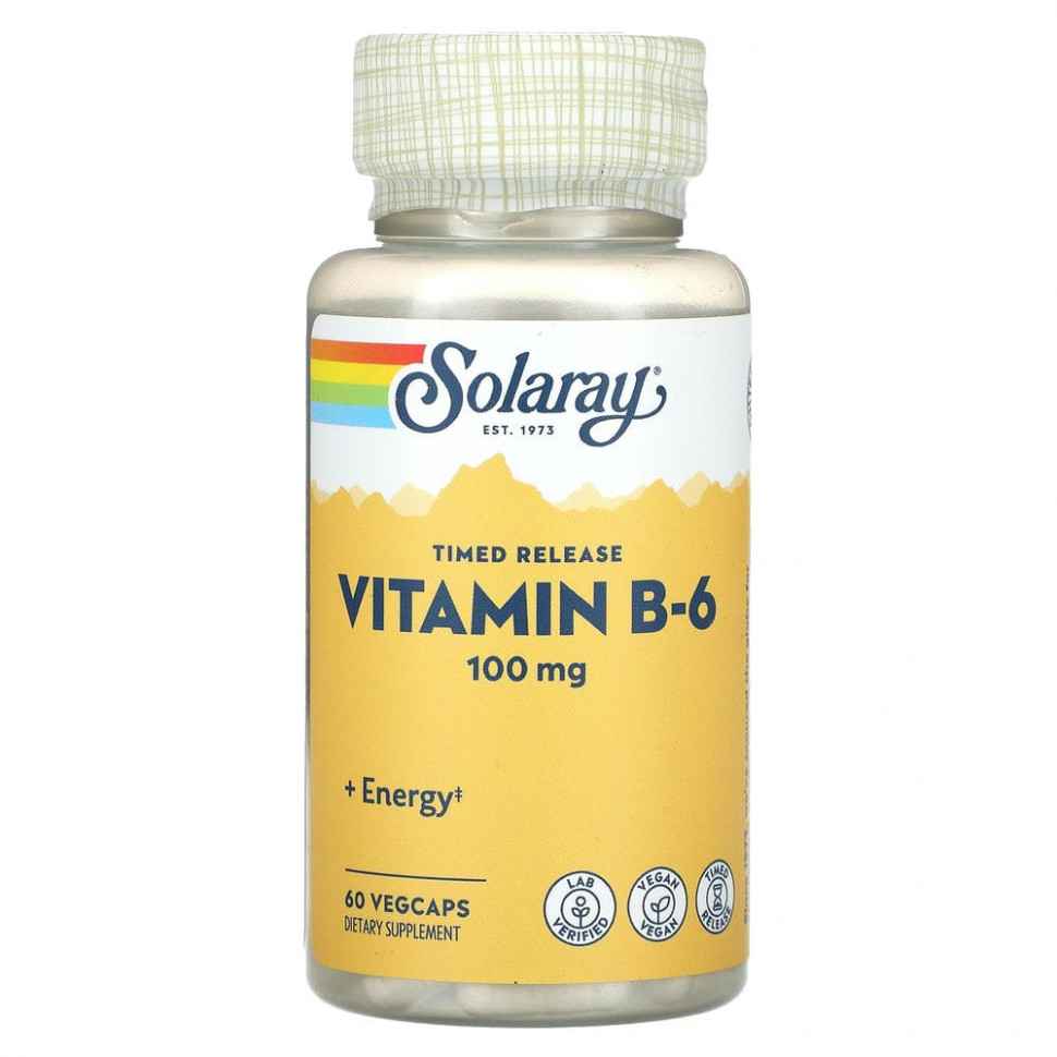   (Iherb) Solaray,  B6,  , 100 , 60      -     , -, 