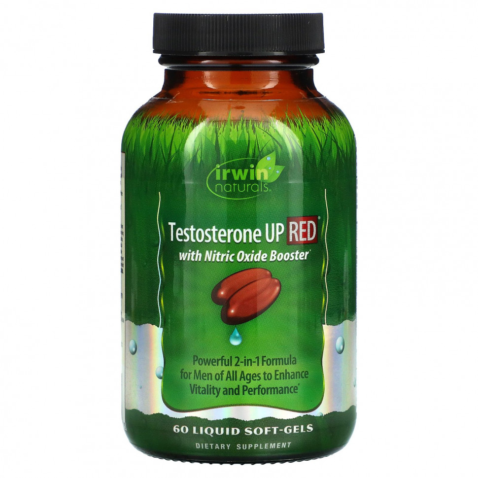 ���� ������ (Iherb) Irwin Naturals, Testosterone UP RED � ��������� � ������� �����, 60 ����������� ������, ������ �� 6630 ���