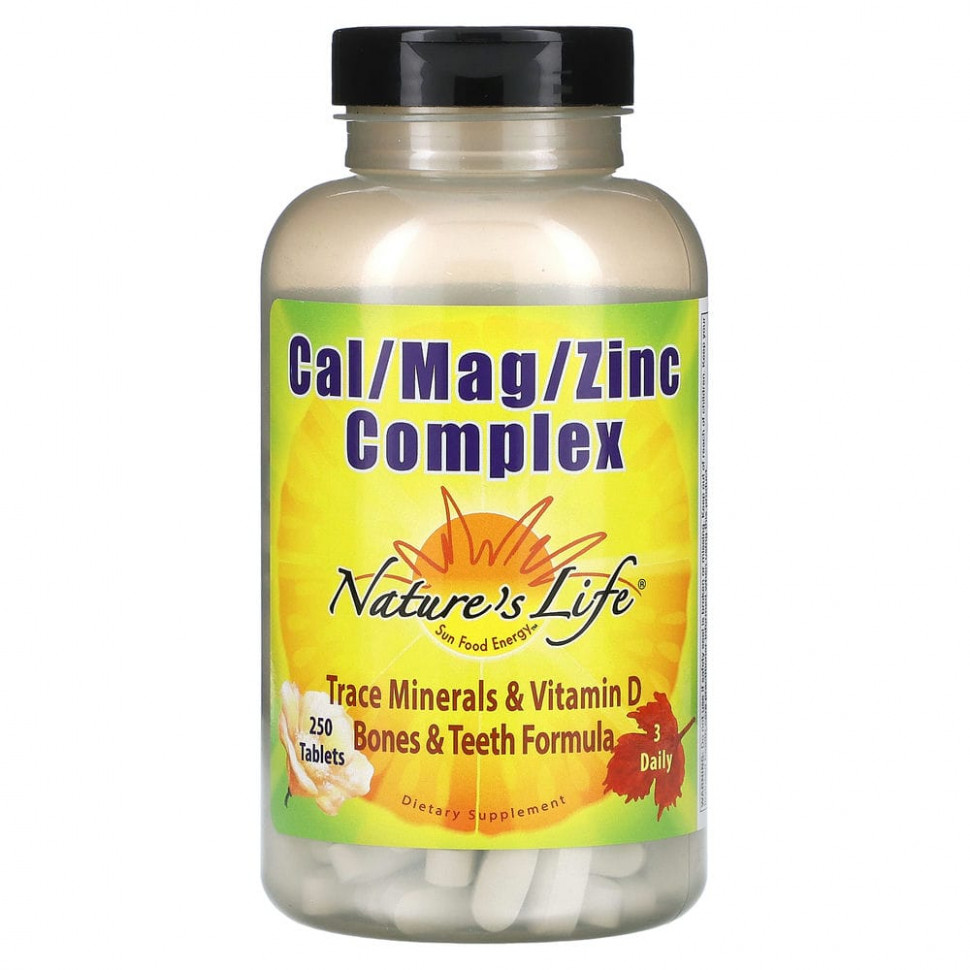   (Iherb) Nature's Life,  Cal / Mag / Zinc, 250     -     , -, 