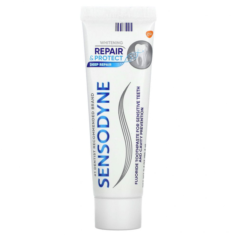 ���� ������ (Iherb) Sensodyne, ������������ ������ ����� Repair & Protect � ������, 96,4 � (3,4 �����), ������ �� 2280 ���