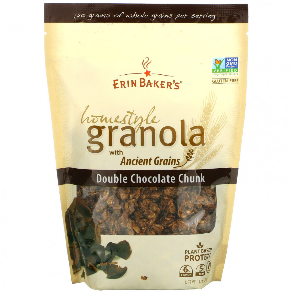   (Iherb) Erin Baker's, Homestyle Granola   ,   , 340  (12 )    -     , -, 