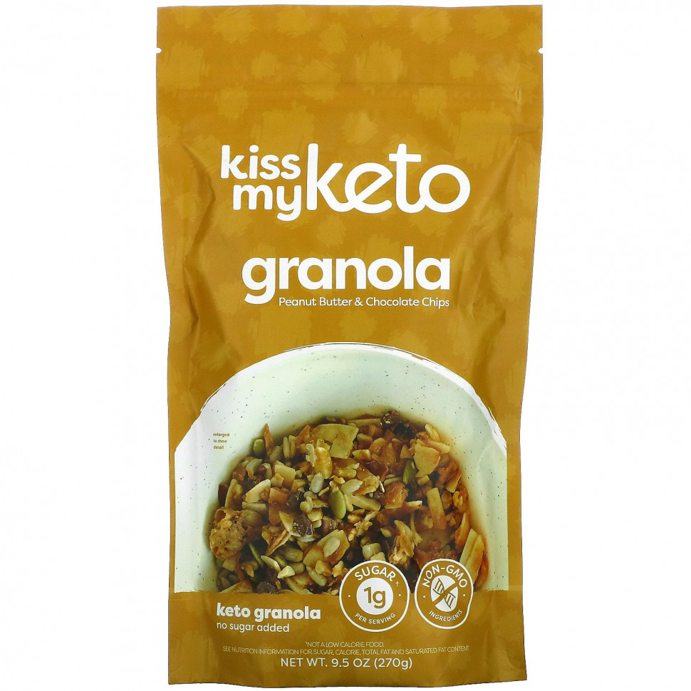 ���� ������ (Iherb) Kiss My Keto, Keto Granola, ���������� ����� � ���������� ������, 270 � (9,5 �����), ������ �� 2720 ���